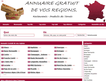 Tablet Screenshot of gastronomie-terroir-region.com